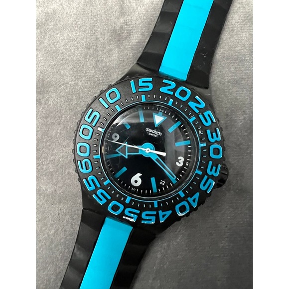 RARE Swatch Scuba Libre Divers Watch SUUB400 Gorami Runs w/ New Battery - Picture 1 of 5